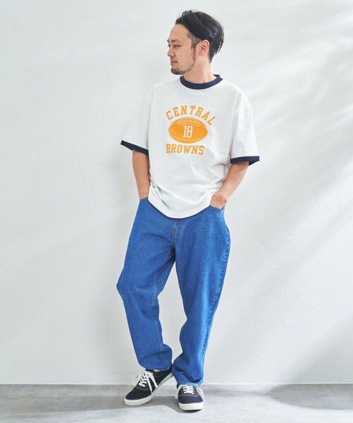 common good(コモングッド)別注カレッジリンガーTシャツ